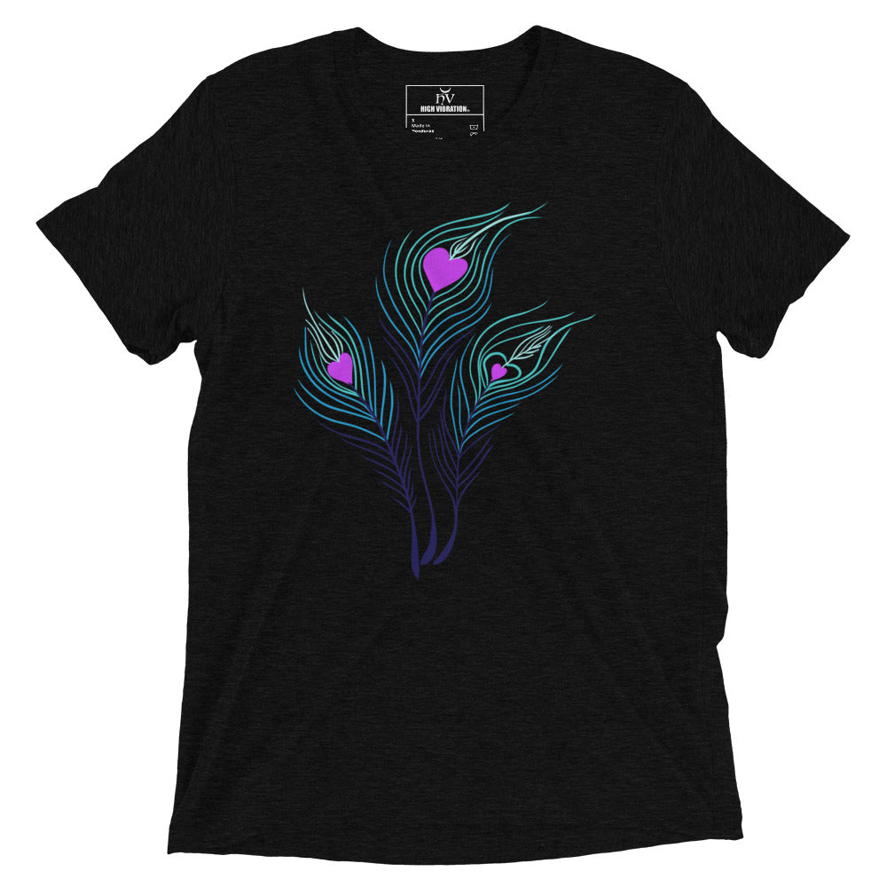 Unisex Tri-blend - Peacock Feathers
