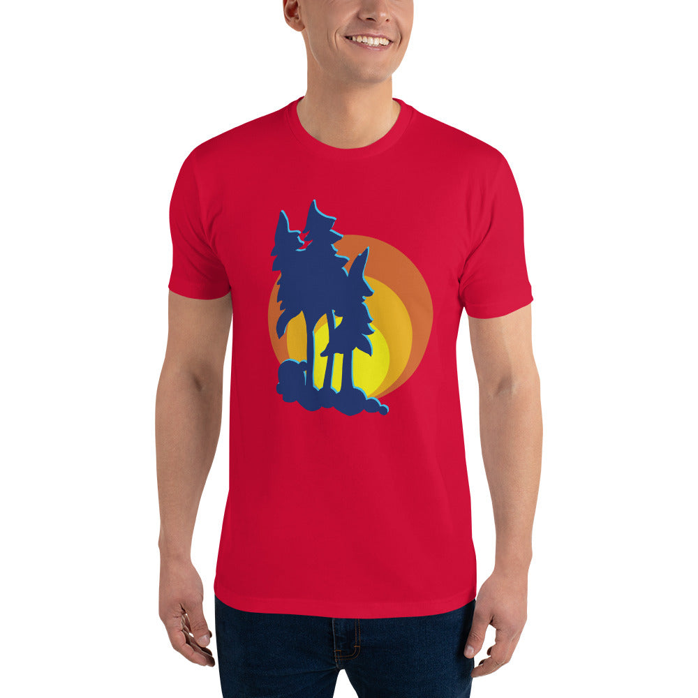 Tree Silhouette - Men's Fitted Tee