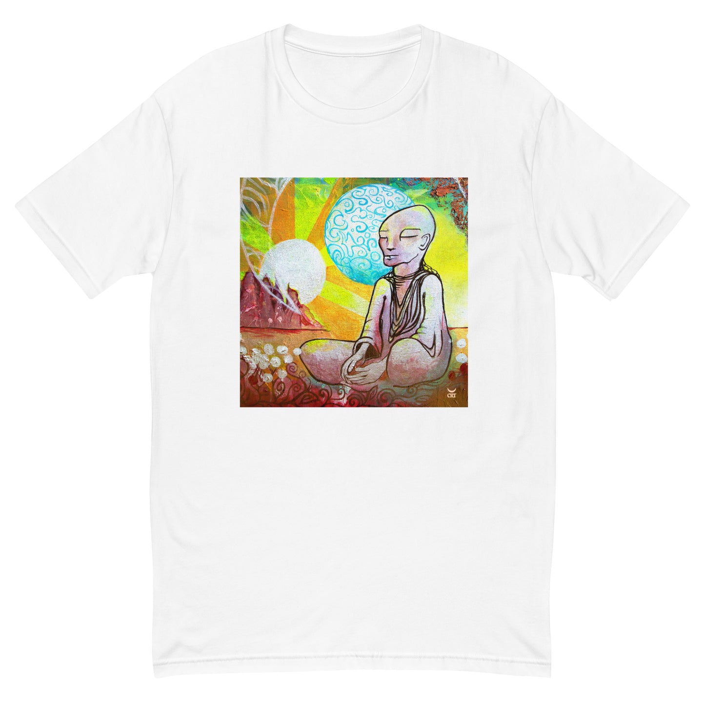 Meditation Man - Men's Fitted Tee