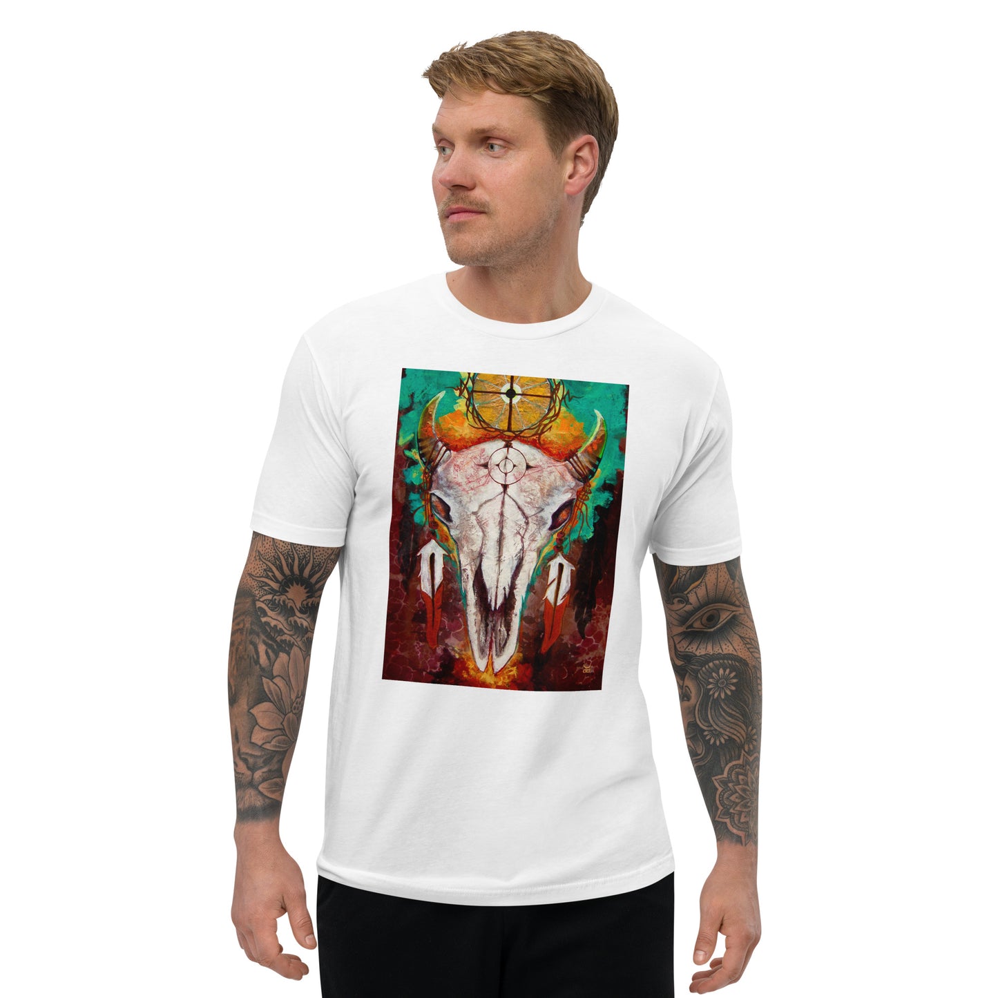 Large Skull - Men's Fitted Tee